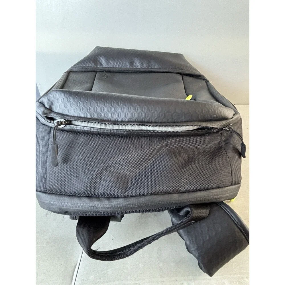 VESSEL Signature Backpack Bag Synthetic Leather Black TENNIS Laptop READ